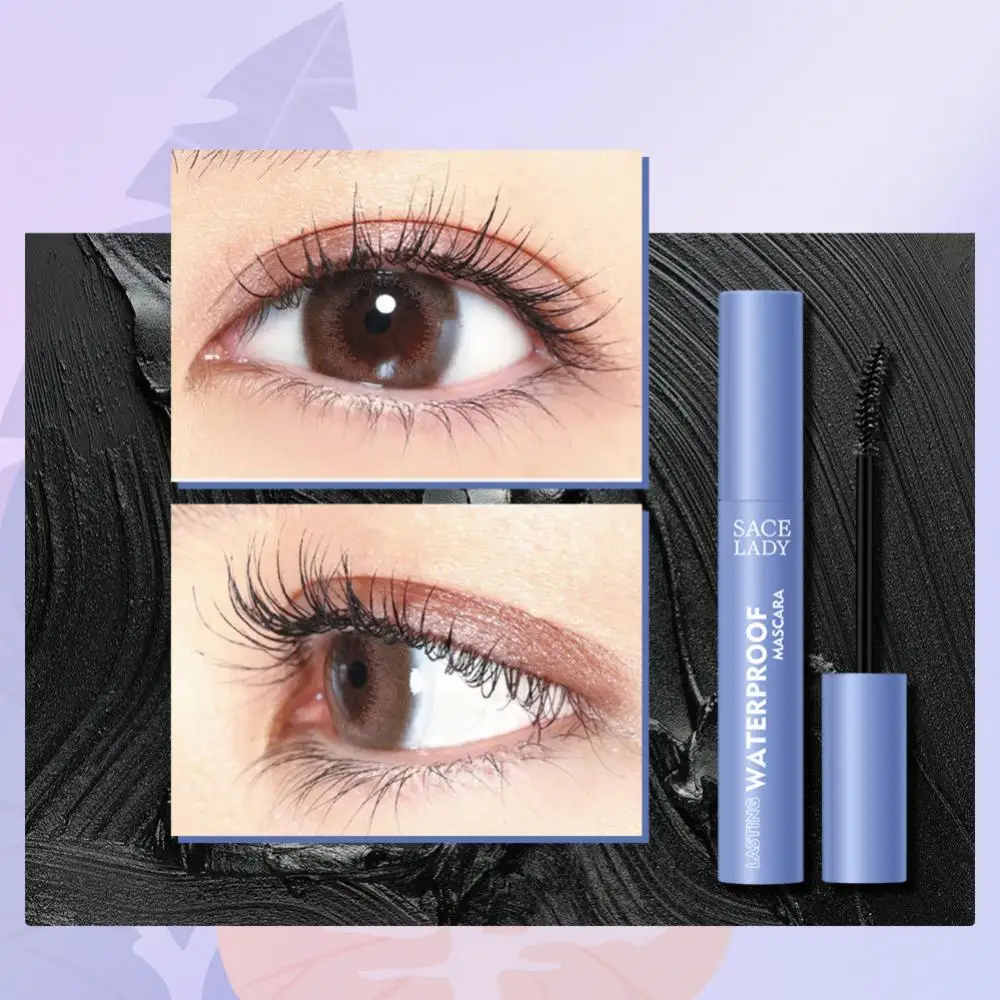 

3D Curling Mascara Ultra-fine Small Brush Head Mascara Thick Slim Curling Waterproof Anti-sweat Non-smudge Mascara Women Makeup