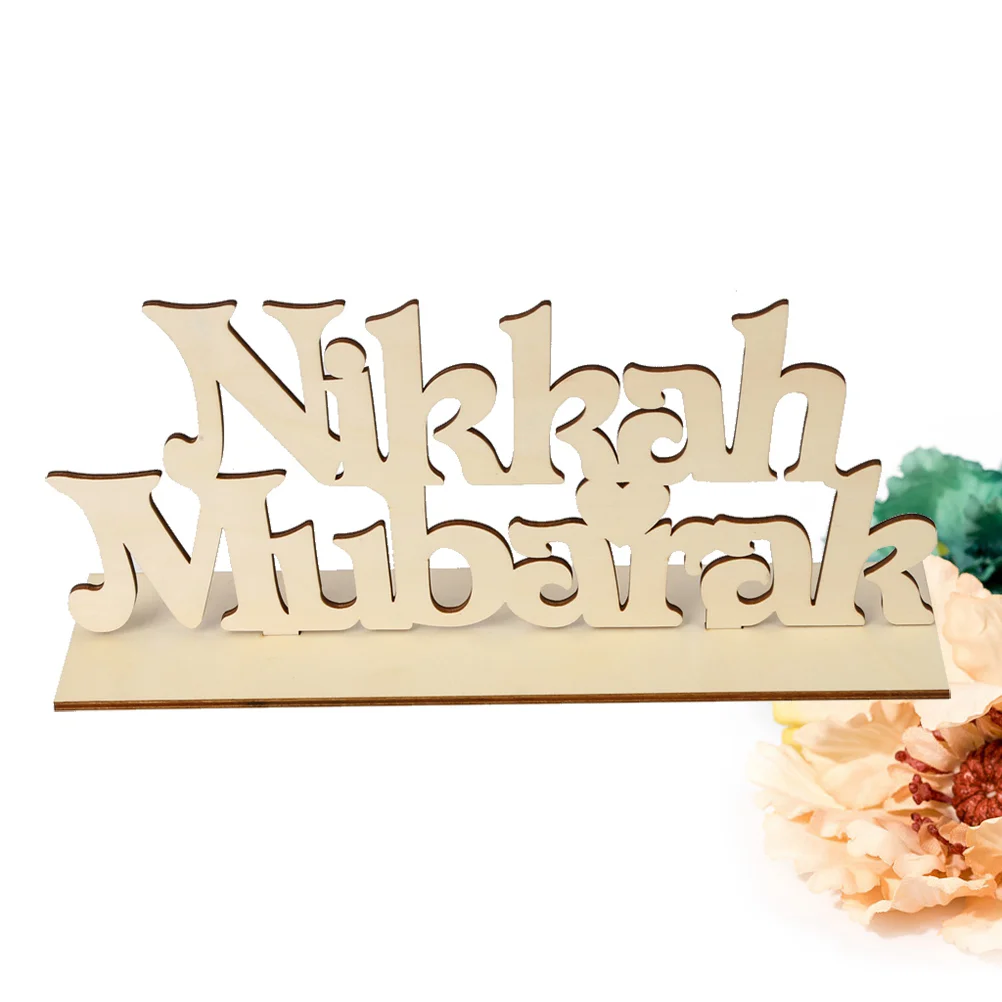 

1 Ornament Creative Beautiful Desktop Oranament Party Supplies Craft for Nikkah Mubarak