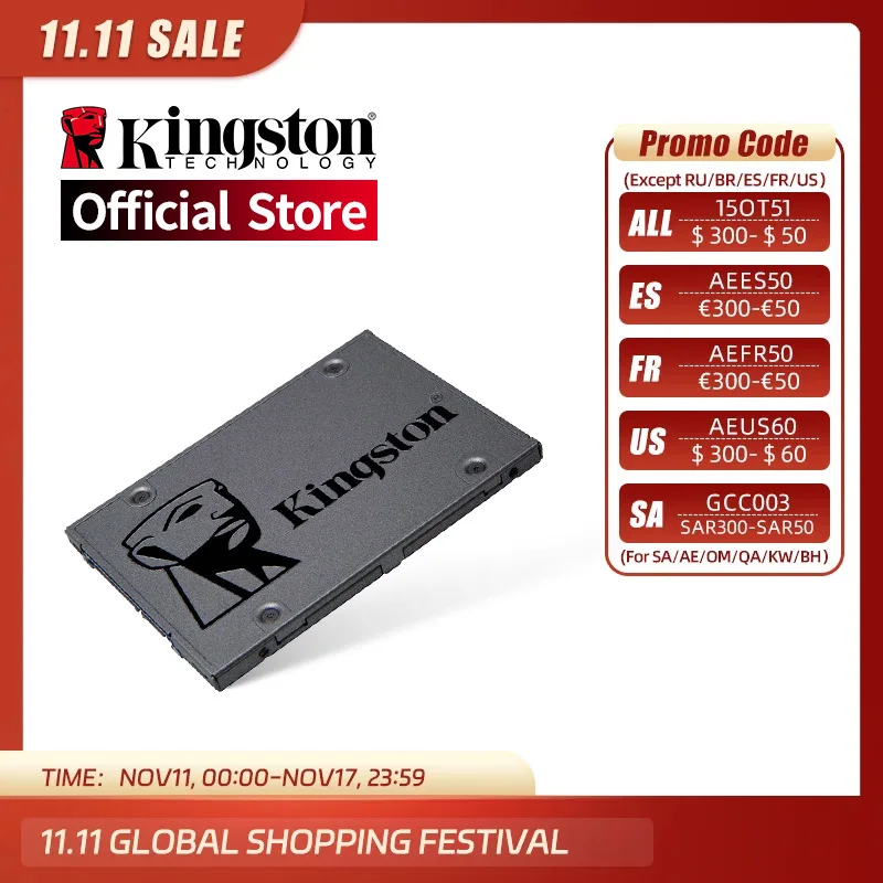 

Kingston Digital A400 SSD 120GB 240GB 480GB SATA 3 2.5 inch Internal Solid State Drive HDD Hard Disk HD SSD 240 gb Notebook PC