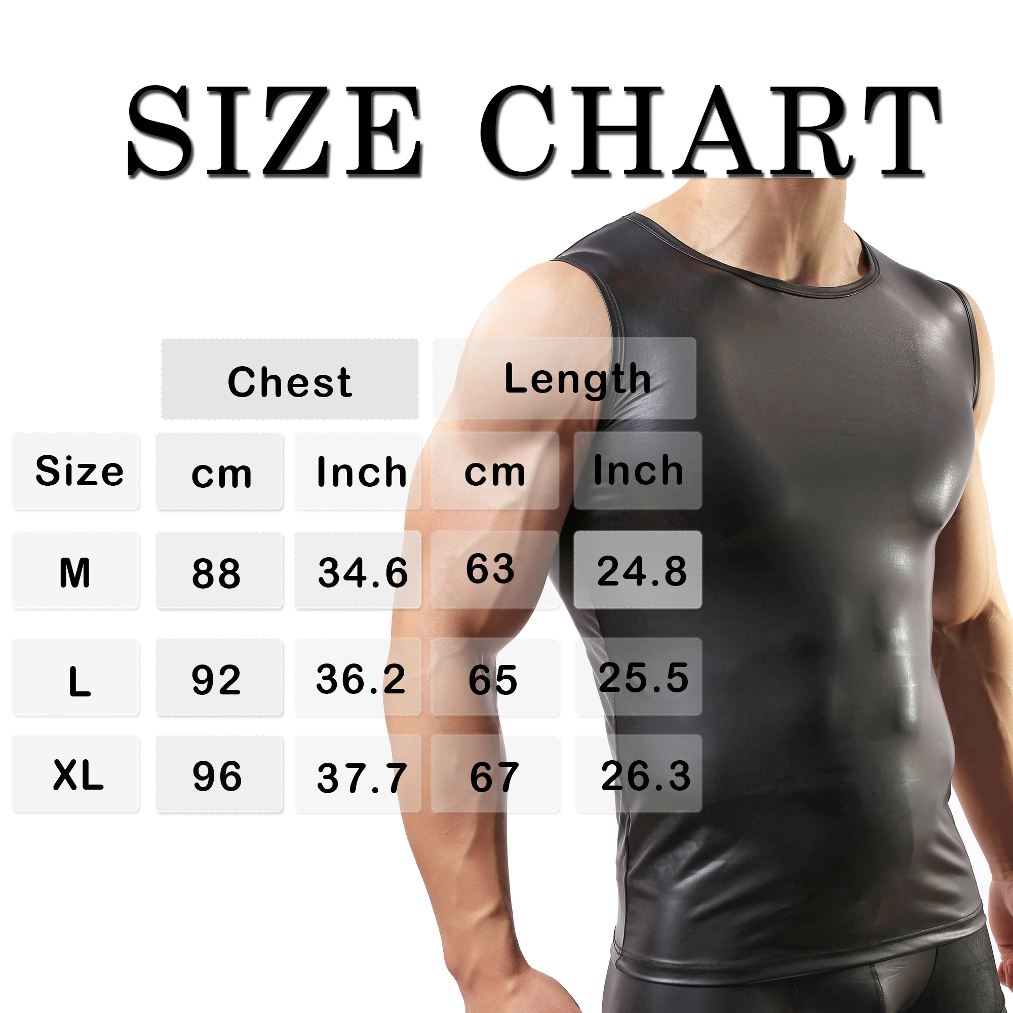 Рисунок 2 - Мужской жилет из искусственной кожи без рукавов