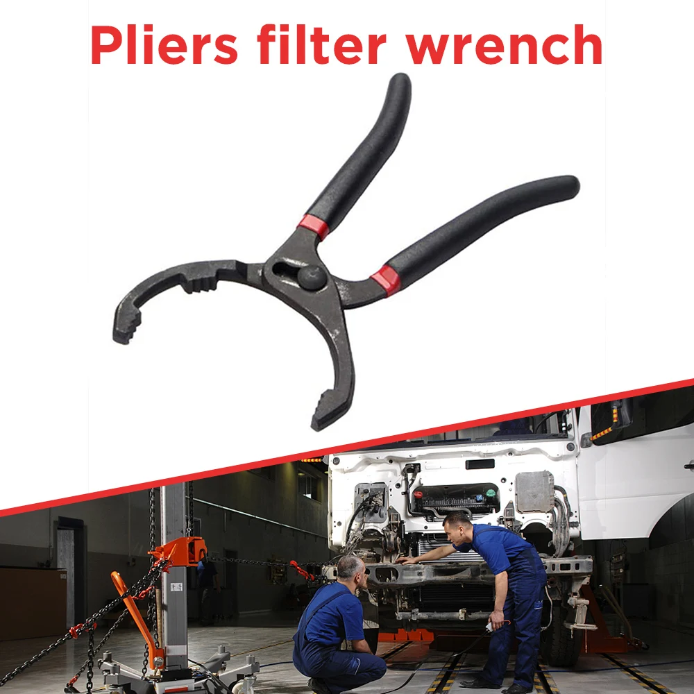

10 Inch Car Oil Filter Pliers Adjustable Hand Tool Oil Filter Wrench For Removing Motorcycles Car Trucks Vehicle Supplies Parts