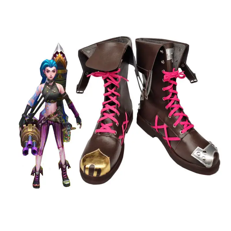 

Cosplay Shoes Sepatu Cosplay Jinx Game Baru Populer LOL Misterius Sepatu Boots Properti Kustomisasi Aksesori Pesta Halloween