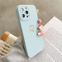 soft love heart phone case for iphone 11 12 13 pro max xs max x xr 7 8 plus se 2020 shockproof bumper silicone back cover