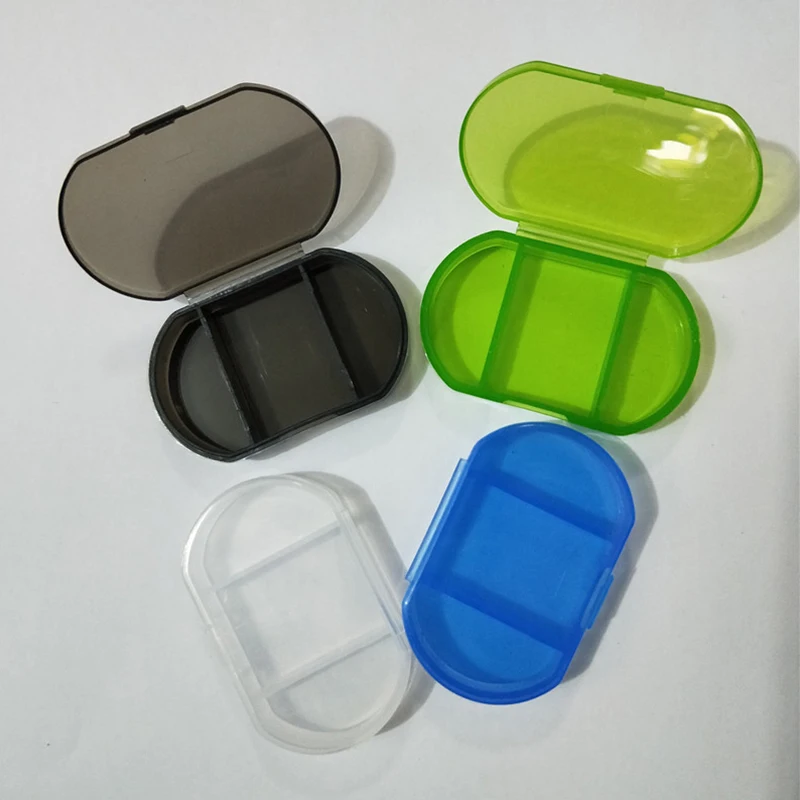 1PCS Portable 2/3 Grids Mini Pill Box Pills Medicine Drugs Case Secret Stash Container Tool | Cases &amp Splitters