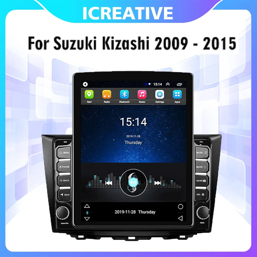 

Car Multimedia Player 4G Carplay Android Autoradio For Suzuki Kizashi 2009 - 2015 2 Din 9.7" Tesla Screen GPS Navigator