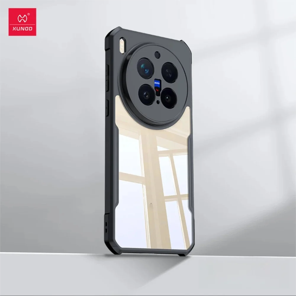 Фото Чехол XUNDD для VIVO X300 Pro, чехол для VIVO X200, подушка безопасности, противоударная защита камеры, прозрачная крышка с перемешивкой, защита от пальцев №1