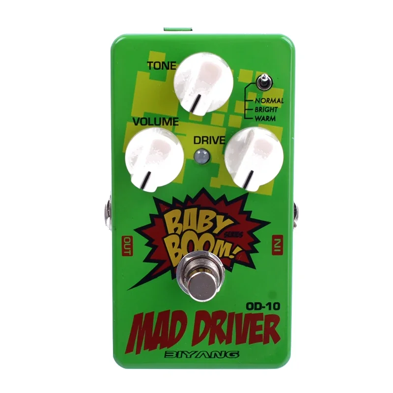 Педаль эффектов для бас-гитары BIYANG Mad Driver/Max Distortion/Машина времени/Fuzz Star/Tri Reverb/Compress