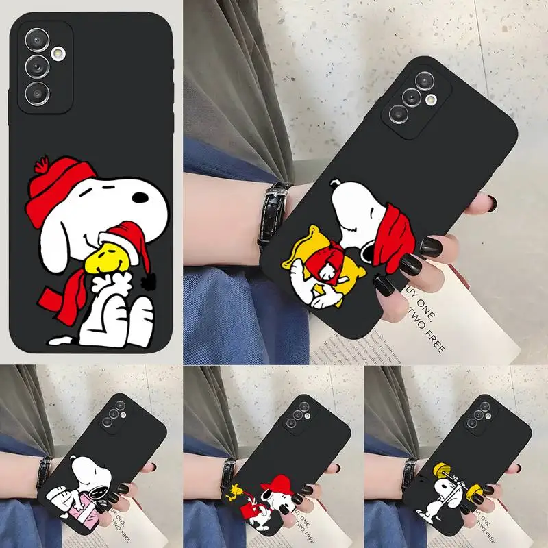 

Snoopy Cartoon Cute Phone Case For Samsung A53 A52 A51 A50 A21 A22 A30 A31 A32 A40 A42 A80 A71 A73 Funda Cover