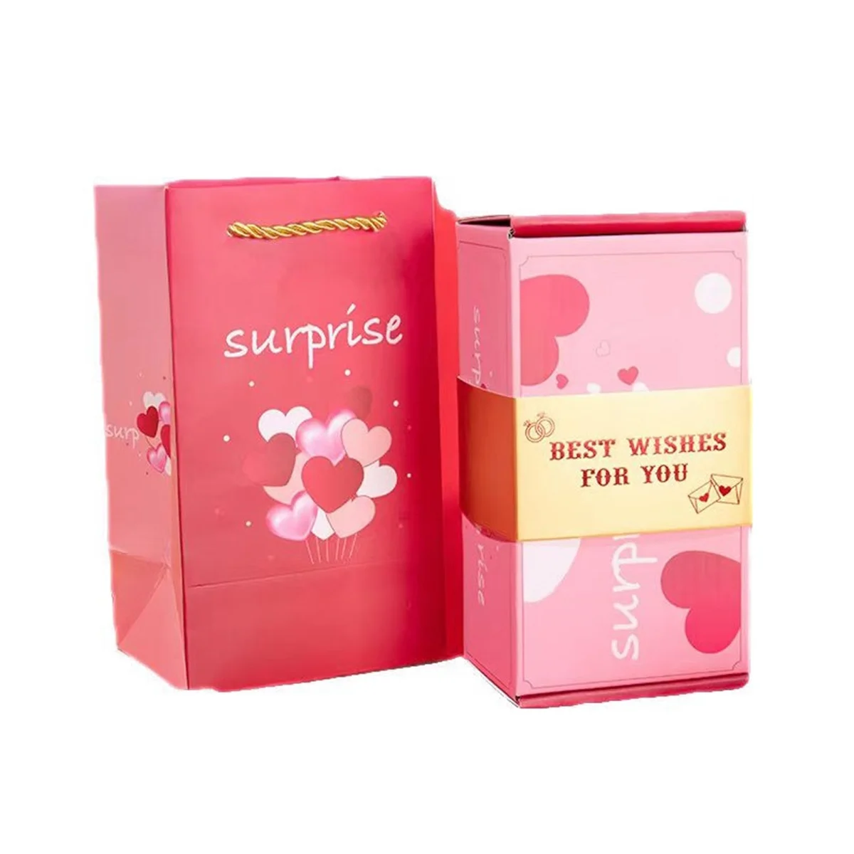 Money Pop Up Surprise Birthday Prank Box, Money Roll Gift Box For Cash Gift, Chinese Red Envelope A
