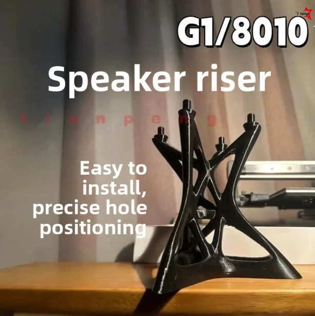 Фото WYORESY для динамика Genelec 8010G1: антивибрационная подставка-держатель для аккуратной настольной проводки и фиксированной аудиосистемы №1