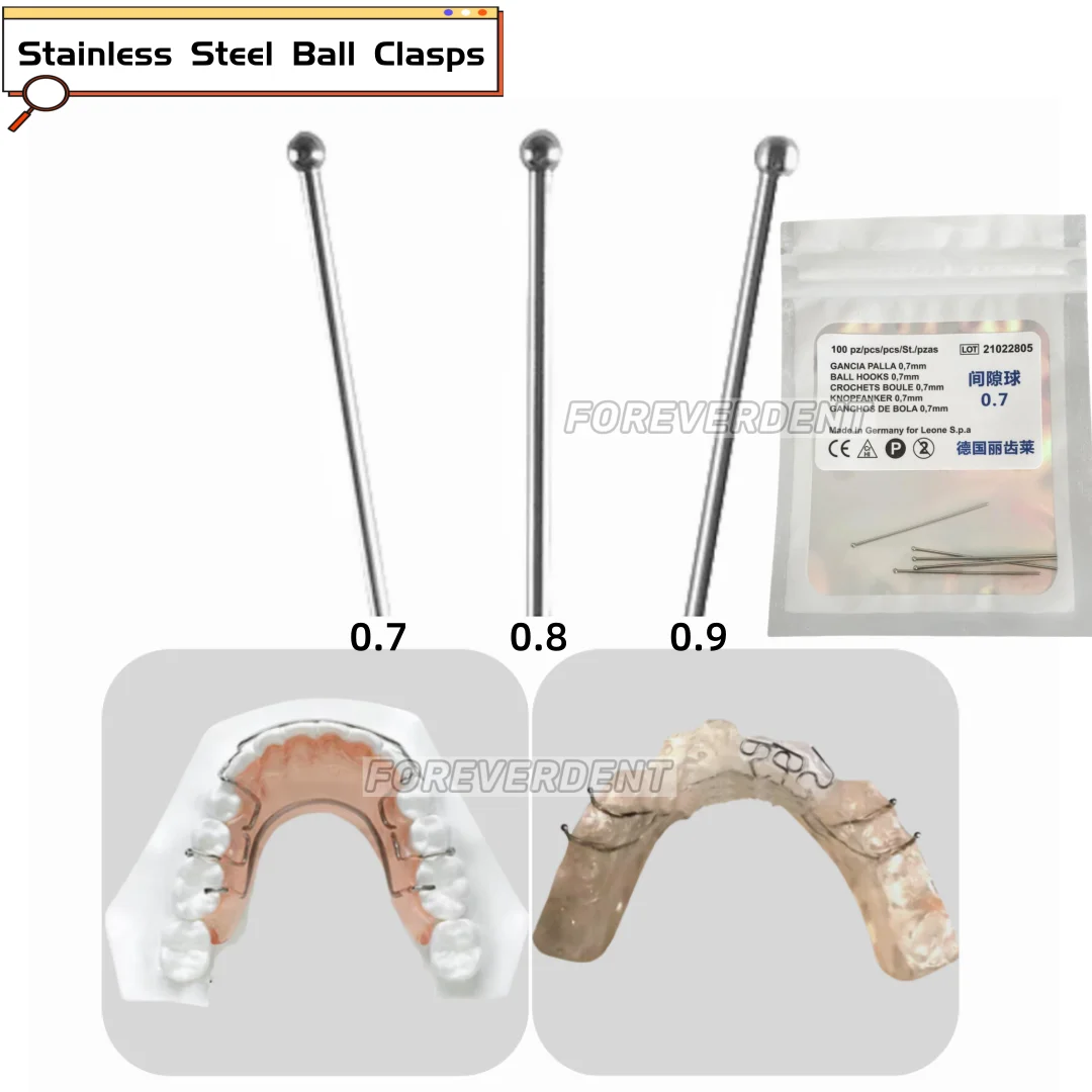 10 шт. стоматологические орто-шариковые фиксаторы застежки для удержания зубов
