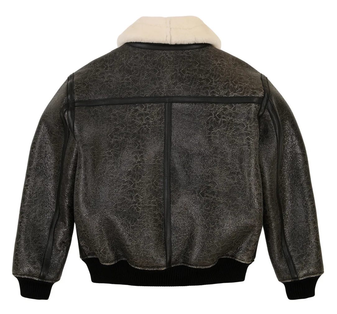 AVIREX осенний новый список европейский мех из овечьей кожи мужская теплая