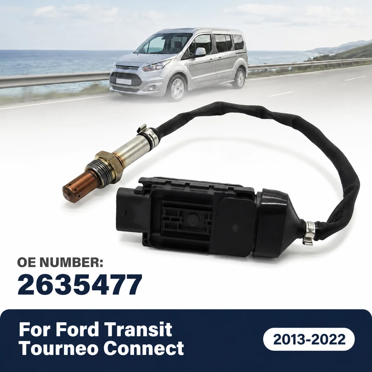 Фото Датчик оксида азота (NOx) для Ford Transit Courier 2018-2023 1.5 EcoBlue, Tourneo Courier 1.5 EcoBlue MT715E145AC 2635477 №1