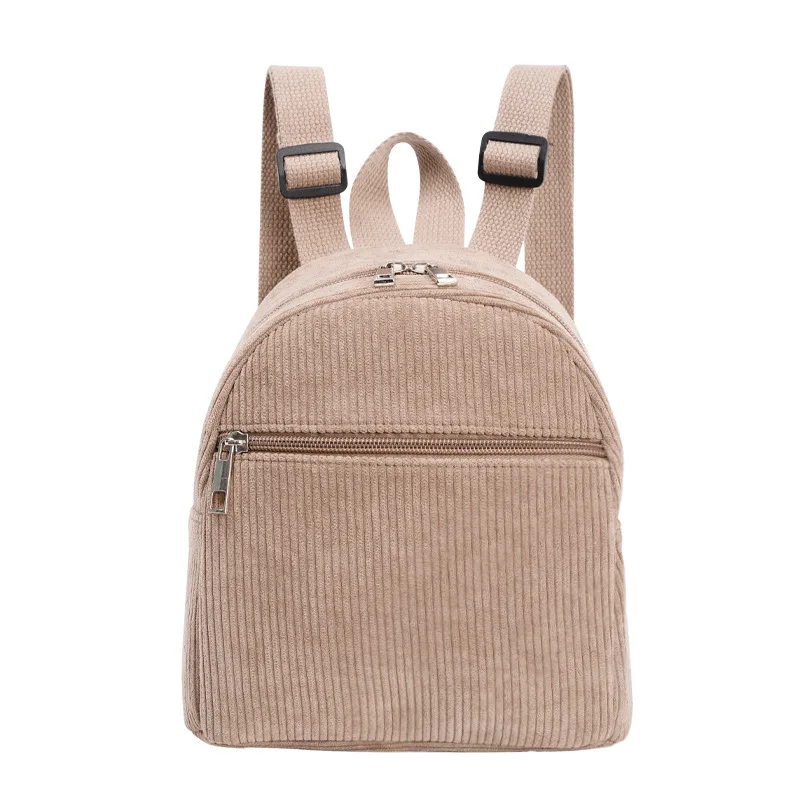 

Mini Backpack Corduroy Women Backpack Purse Casual Small Daypack for Women Travel Satchel Rucksack Cute Solid Shoulder Bag