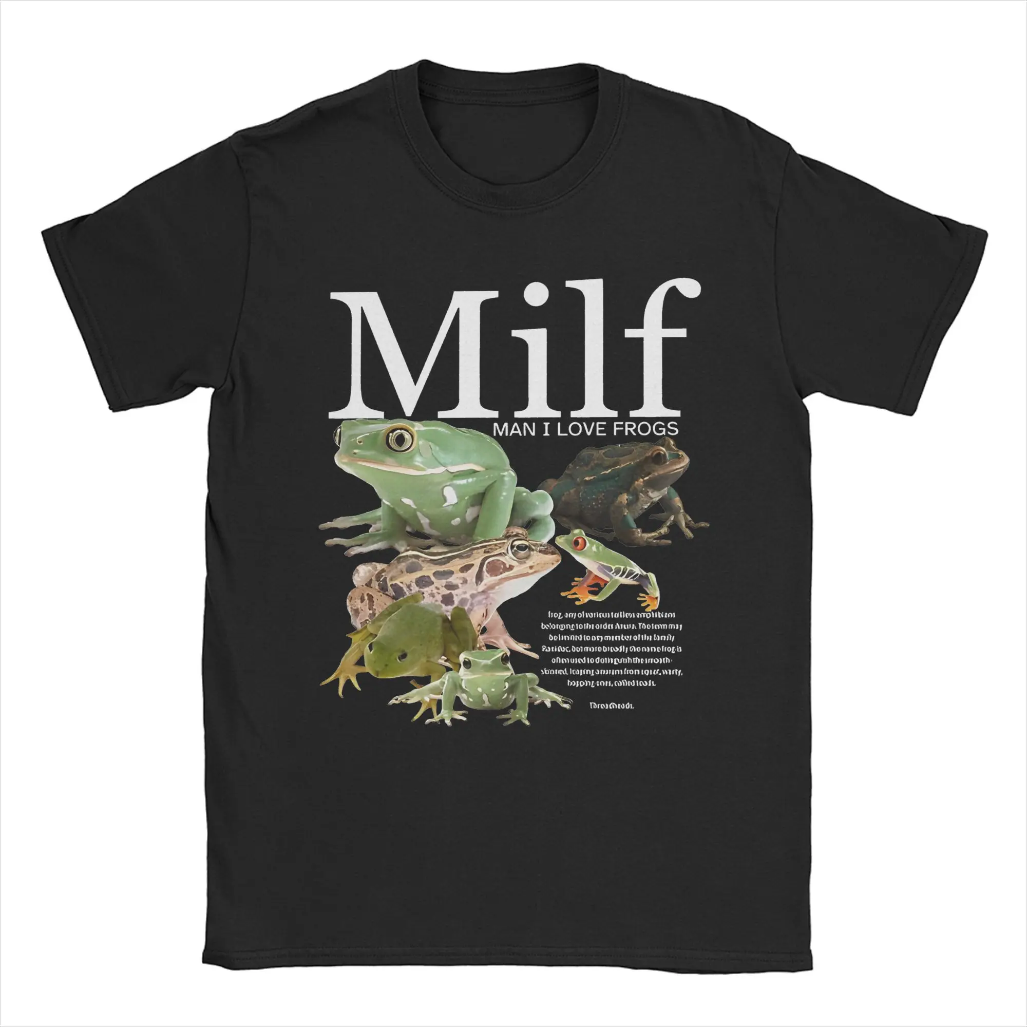 Мужская и женская футболка MILF Man I Love Frogs хлопковые топы повседневные футболки с