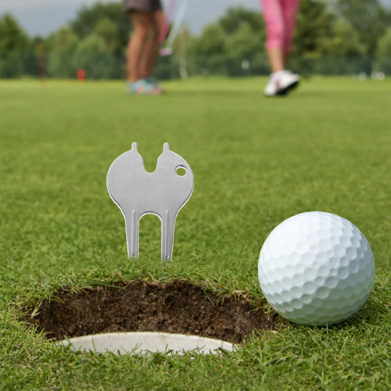 

6 Pcs Outdoor Decor Golf Green Fork Delicate Divot Tool Ball Marker Golfing Accessories Metal Golfs Supply