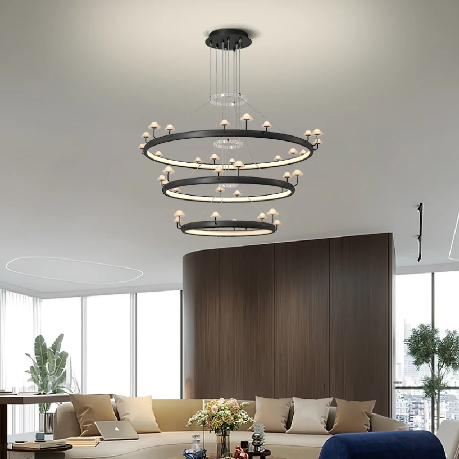 

Подвесные светильники для гостиной постмодерн минималистский обеденный дуплекс длинные лестницы для виллы канделябр скандинавский кругл...