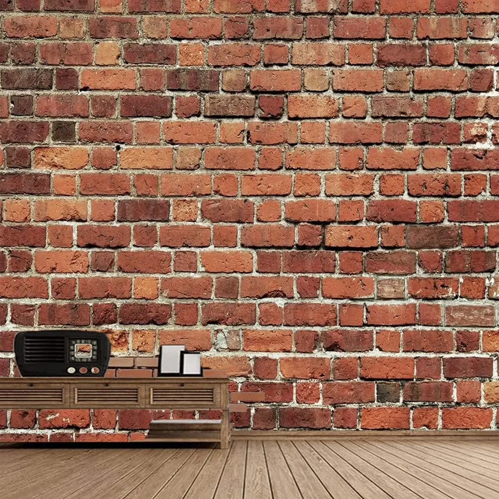 150*100 см красный кирпичная стена фон ткань подходит для дней рождения вечеринки
