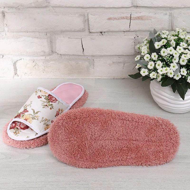 

Floor wipe slippers Home shoes beautiful velvet detachable loose edge slippers Slippers to wipe the floor lazy mopper