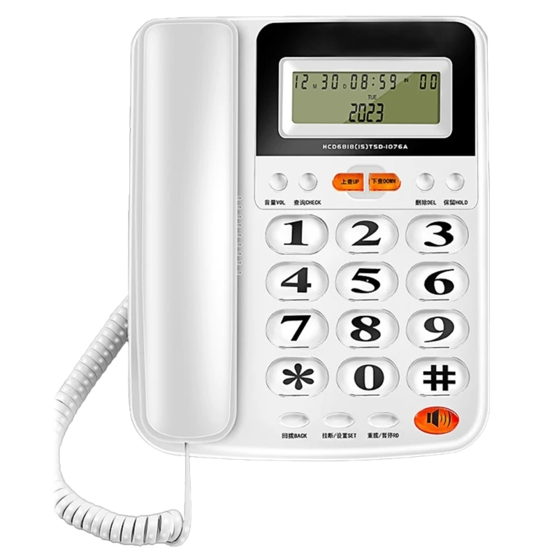 Проводной телефон CS1W Офисный Светодиодный дисплей вызывающего абонента