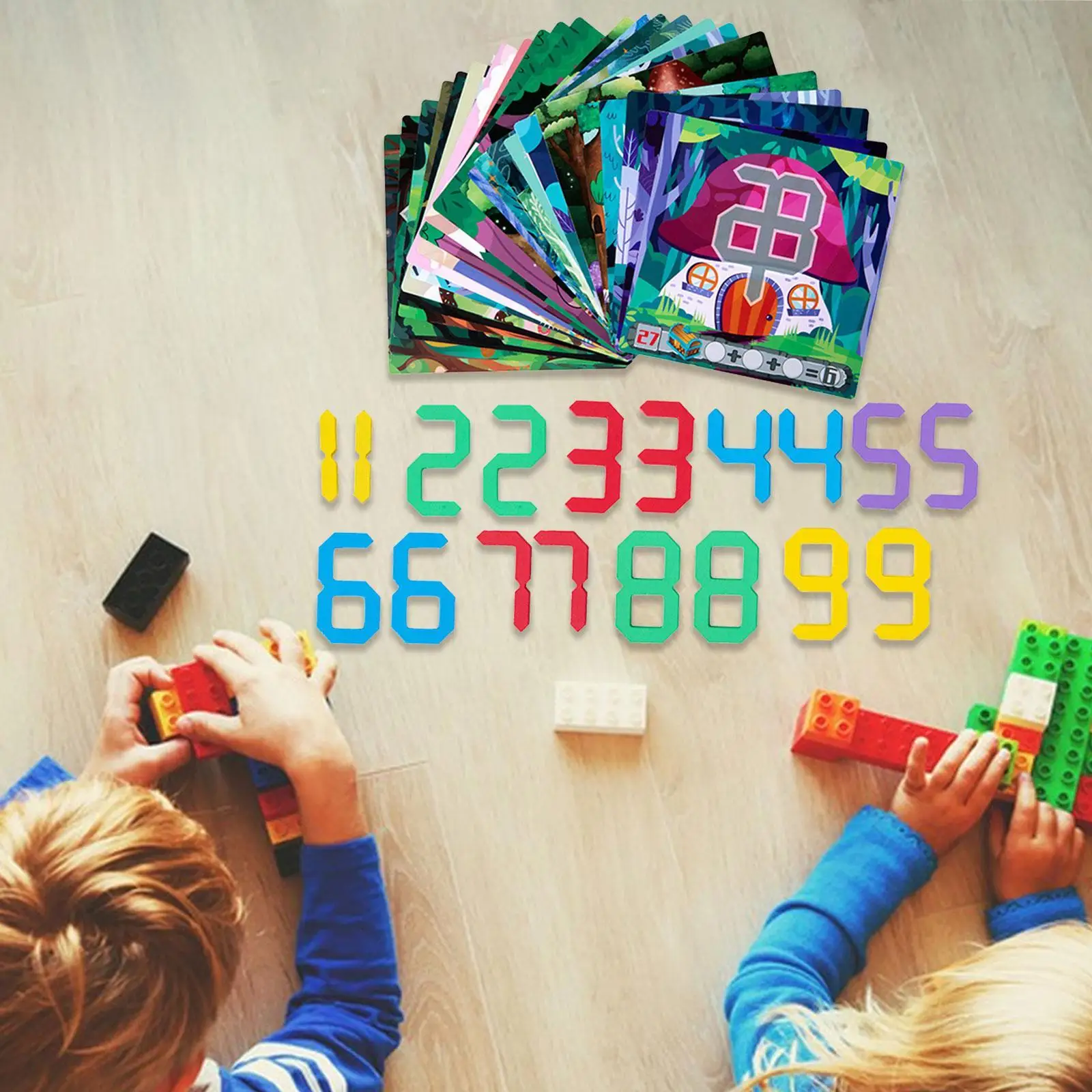 Деревянная детская игра с цифровым дешифрованием забавная мышлением для