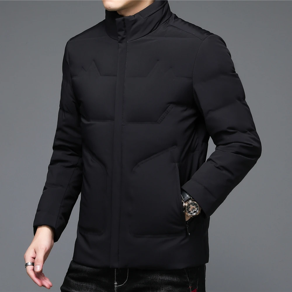 COODRONY Brand Winter Duck Down Jacket Men Clothing New Arrival Business Casual Coat Zipper Stand Collar Parka Windbreaker Z8161