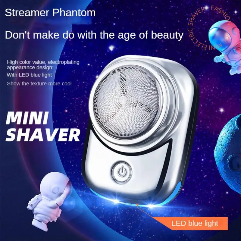

Rechargeable Pocket Size Shave For Men Mini Electric Travel Shaver Boyfriend Gifts Face Beard Razor Washable Type-c Charging