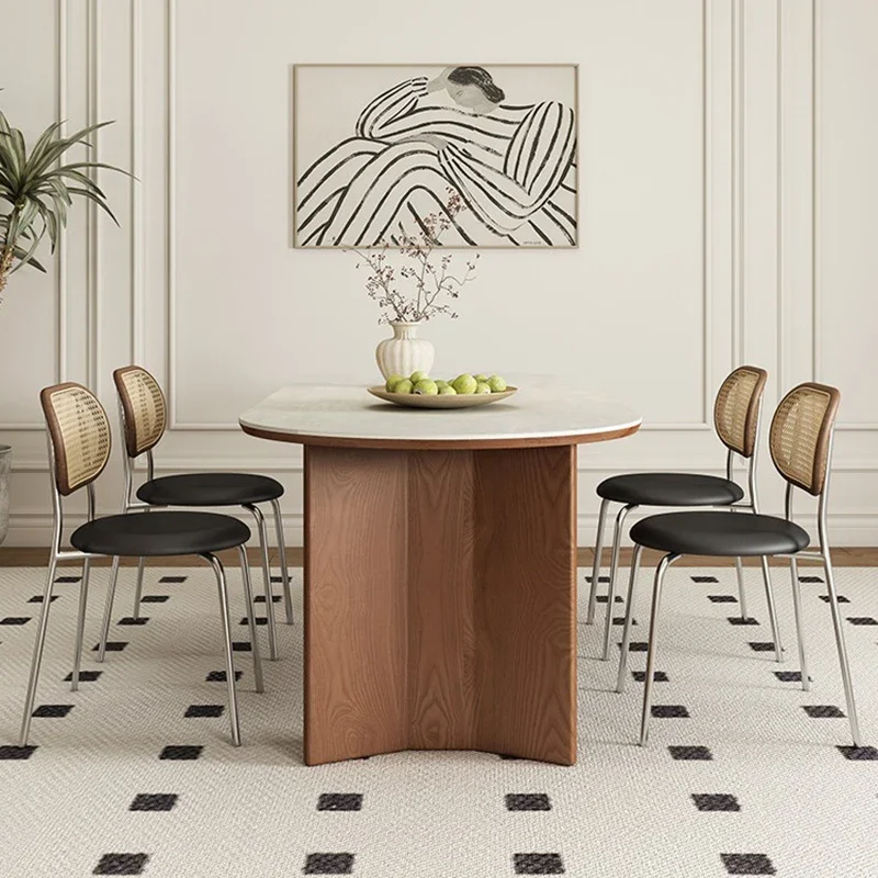 Минималистский дизайн каменная тарелка обеденный стол современный роскошный