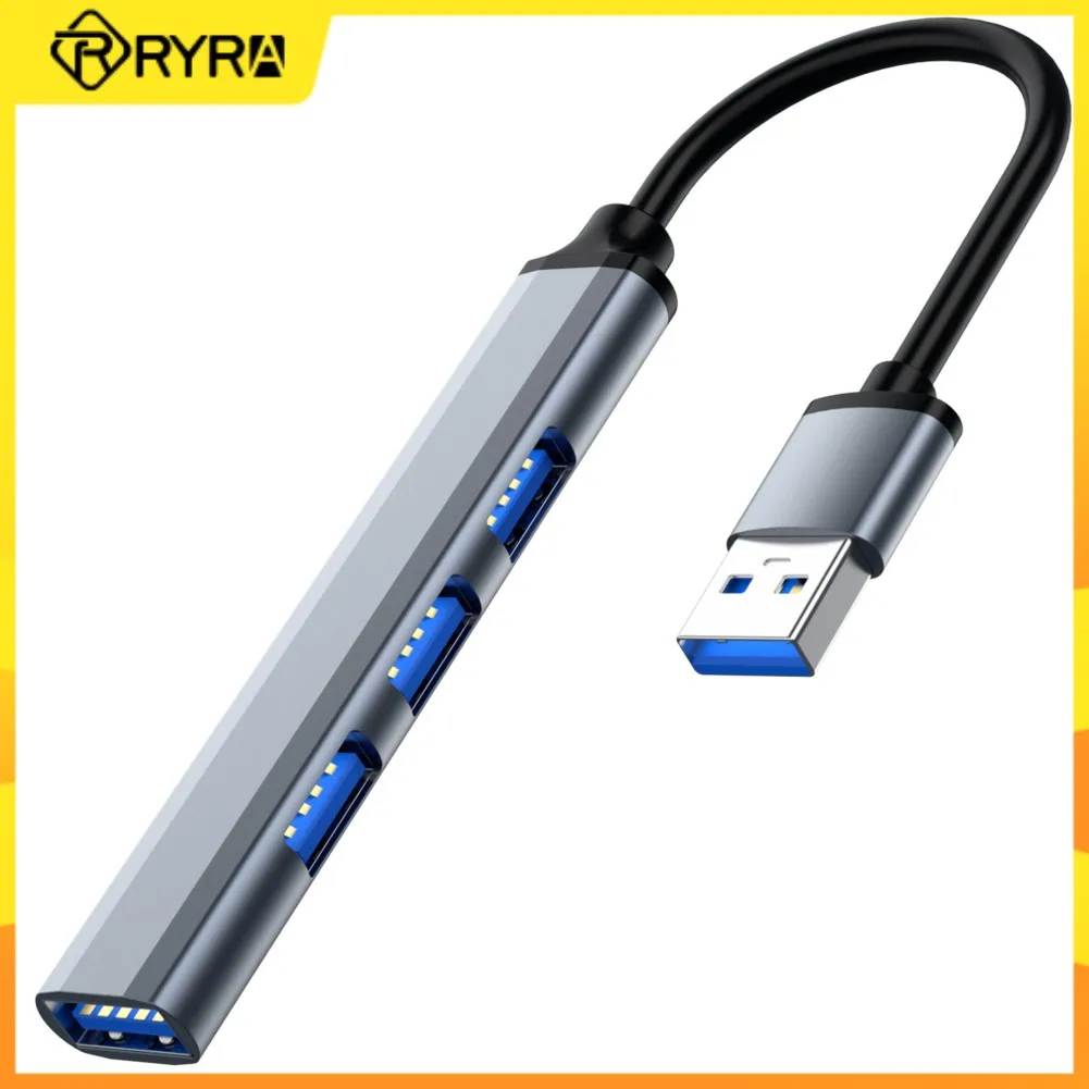 

RYRA 4 Ports USB C Hub USB Type-C USB 3.0 Splitter Adapter 5Gbps For Xiaomi Lenovo Macbook Pro PC Computer Accessories