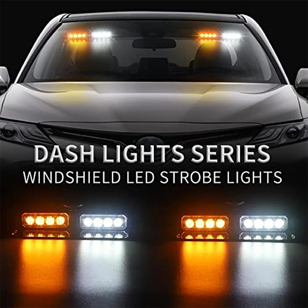 Стробоскоп автомобильный 2 в 1 лампа для экстренной вспышки 16 бусин красного