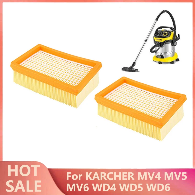 

2 шт. KARCHER фильтр для KARCHER MV4 MV5 MV6 WD4 WD5 WD6 влажный и сухой пылесос запасные части # 2.863-005.0 hepa фильтры