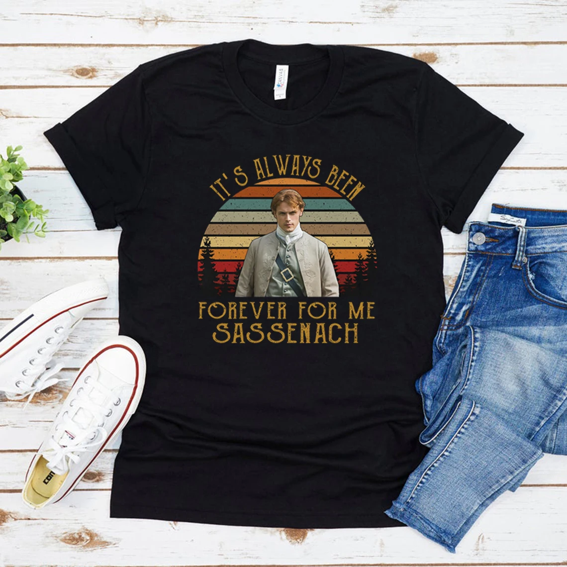 

Outlander Jamie Fraser Shirt It Is Alway Been Forever for Me Sassenach T-shirt Novel Book Reader Gift Vintage Aesthetic Tops