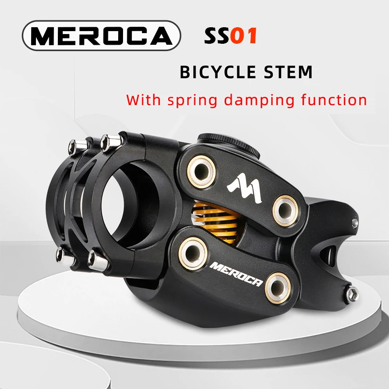 

MEROCA Bicycle Stem MTB FR XC Aluminum Alloy High Strength With Damping For 31.8mm Bike Handlebar 28.6mm Steering Cycling Part