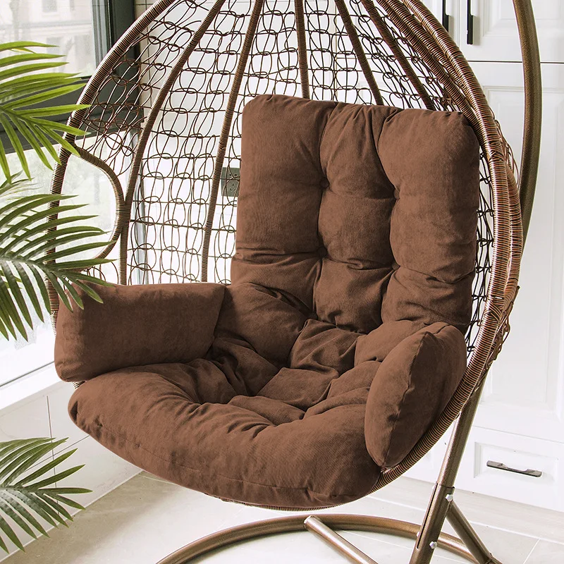 

Best Swing Cushion Egg Hammock Hanging Basket Chair Nest Backrest Pillow For Indoor Outdoor Patio Yard Courtyard Beach (No Swing