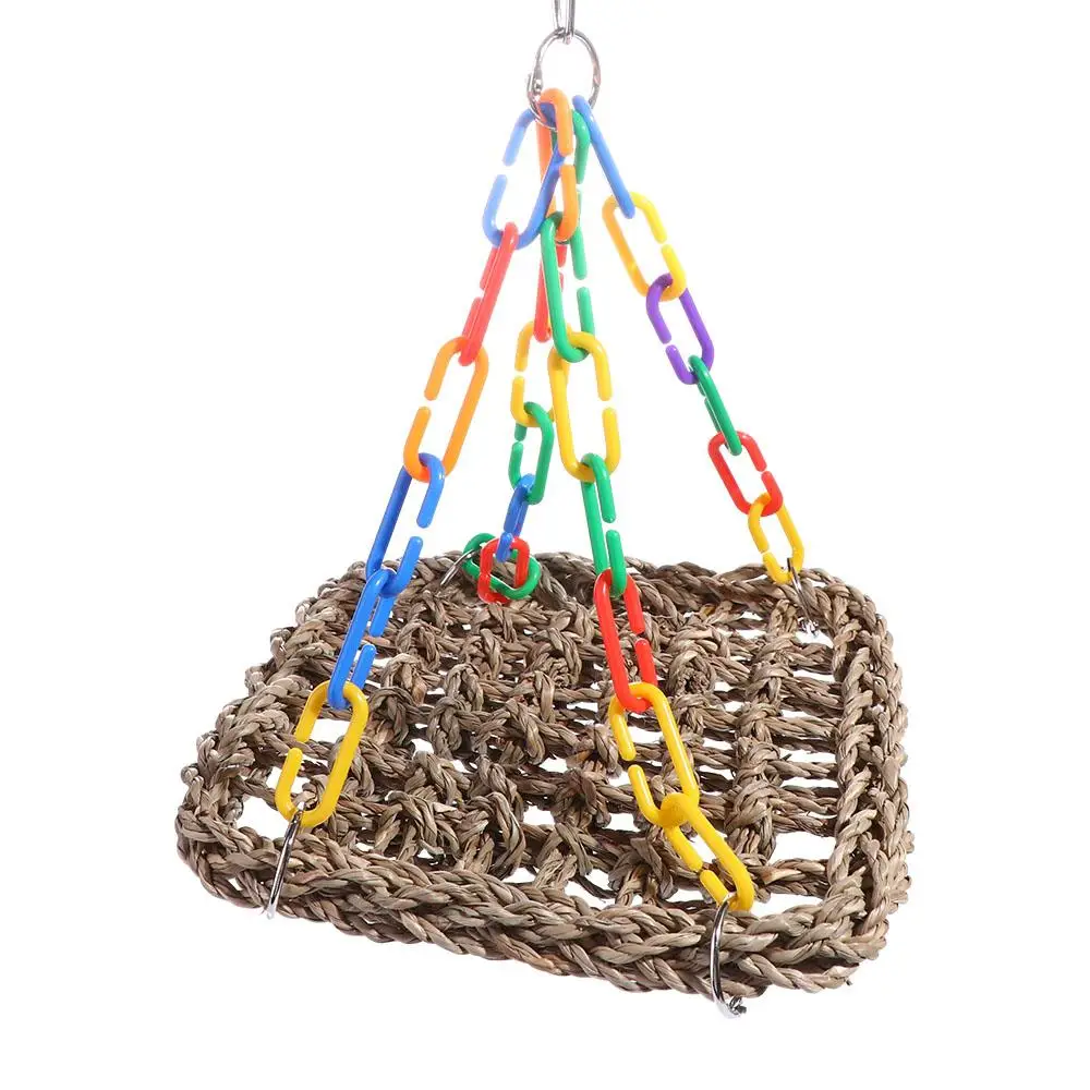 

Bite resistant Rope Birds Cage Accessories Wear resistant Bird Perch Parrot Swing Toys Parrot Hammock Bird Hanging Bed