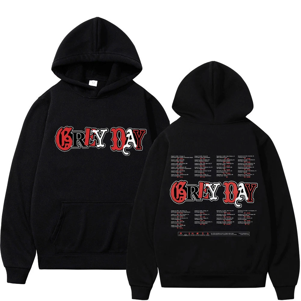 

Rapper $uicideboy$ Grey Day Tour Double-sided Graphics Hoodie Men's Suicideboys Hip Hop Gothic T-shirt Oversized Fleece Pullover