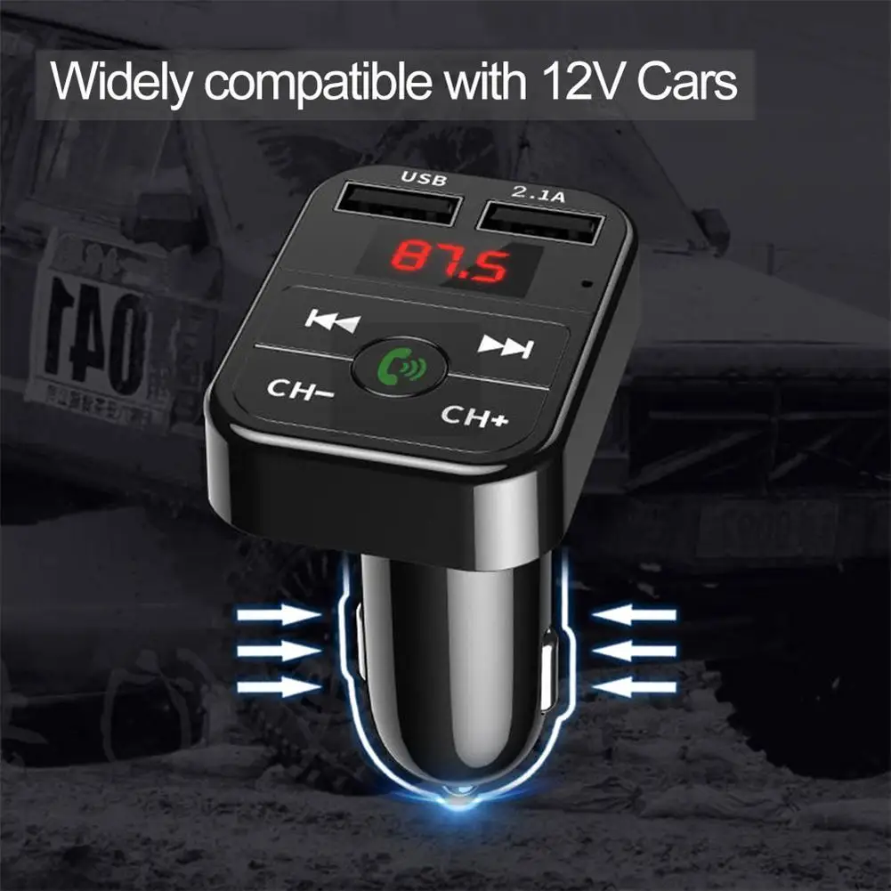 Автомобильный FM-передатчик Bluetooth-совместимый 5 0 беспроводной аудиоприемник