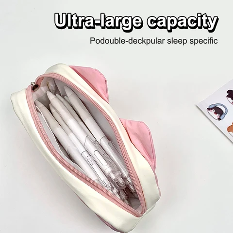 Сумка для карандашей KOQZM с кошачьим принтом