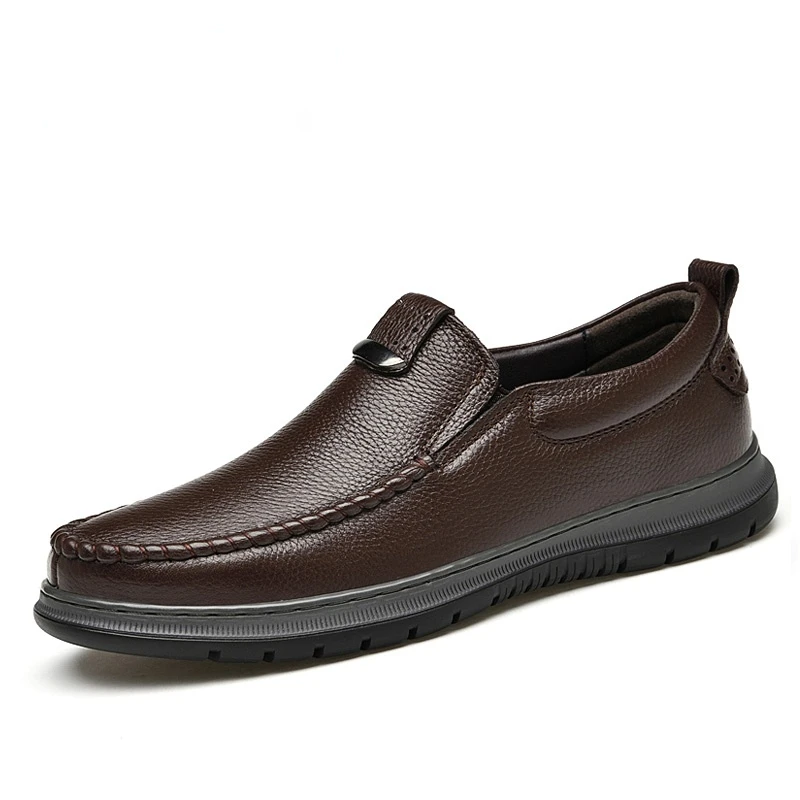 

Natural Leather Shoes Men's New Fashion Casual Shoes Comfortable Walking Driving Men's Shoes