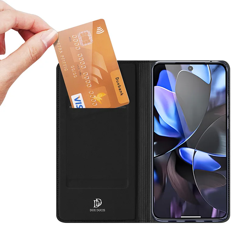 Фото Dux Ducis Pu кожаный магнитный флип-чехол для Google Pixel 9a 10 Pro Xl с защитной крышкой для слота для карт-бумажника №3