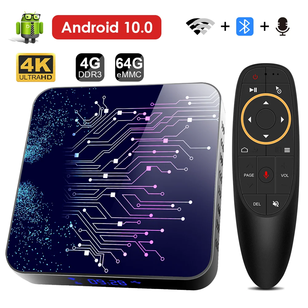 

smart Fashion 4GB 64GB 4K TV BOX Android 10 Smart Android TVBOX 10.0 Rockchip RK3318 Wifi 1080P 4K Set Top Box 4GB 64GB 32GB