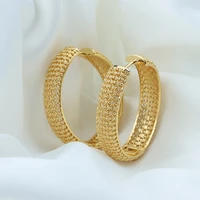 smooth metal hoop earrings new classic jewelry luxury party gold color clip earring women fashion light luxury ladies jewelry