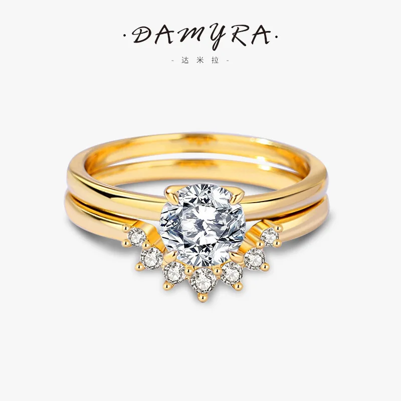 Женское кольцо из серебра, в европейском и американском стиле