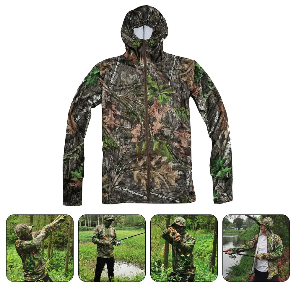 

Fishing Sun Protection Clothing Outdoor Jungle Hunting Supply Wild Camo Polyester Reusable Decorative