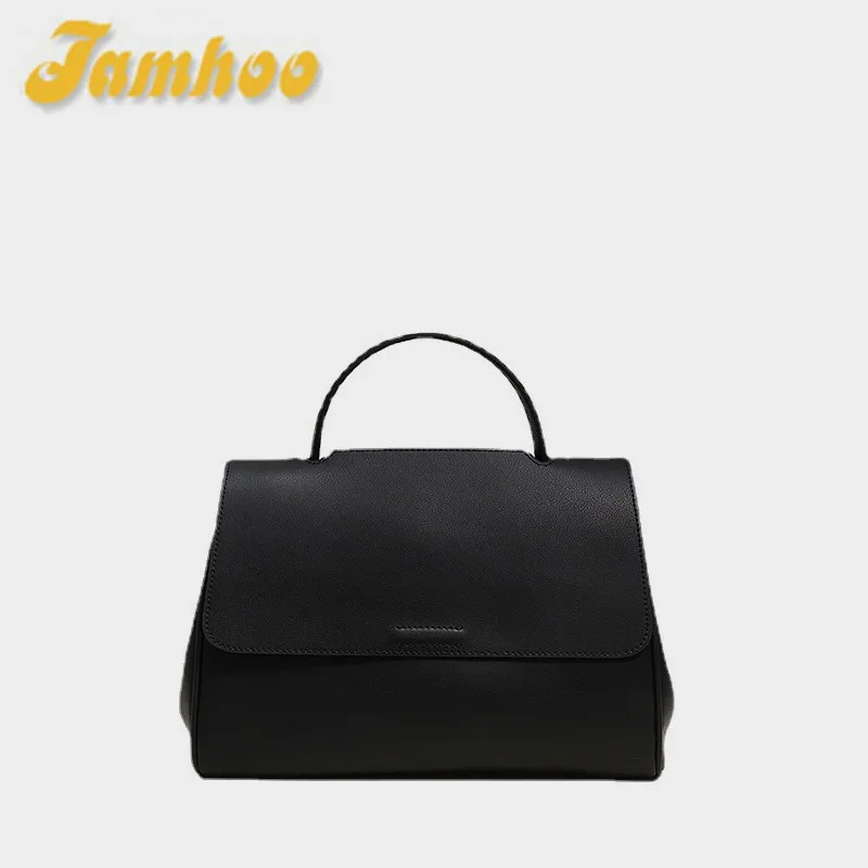 

Jamhoo New Fashion High Quality Shoulder Handbags Soft Leather Crossbody Bags For Women Ladies Casual Retro Design Tote Flap Bag