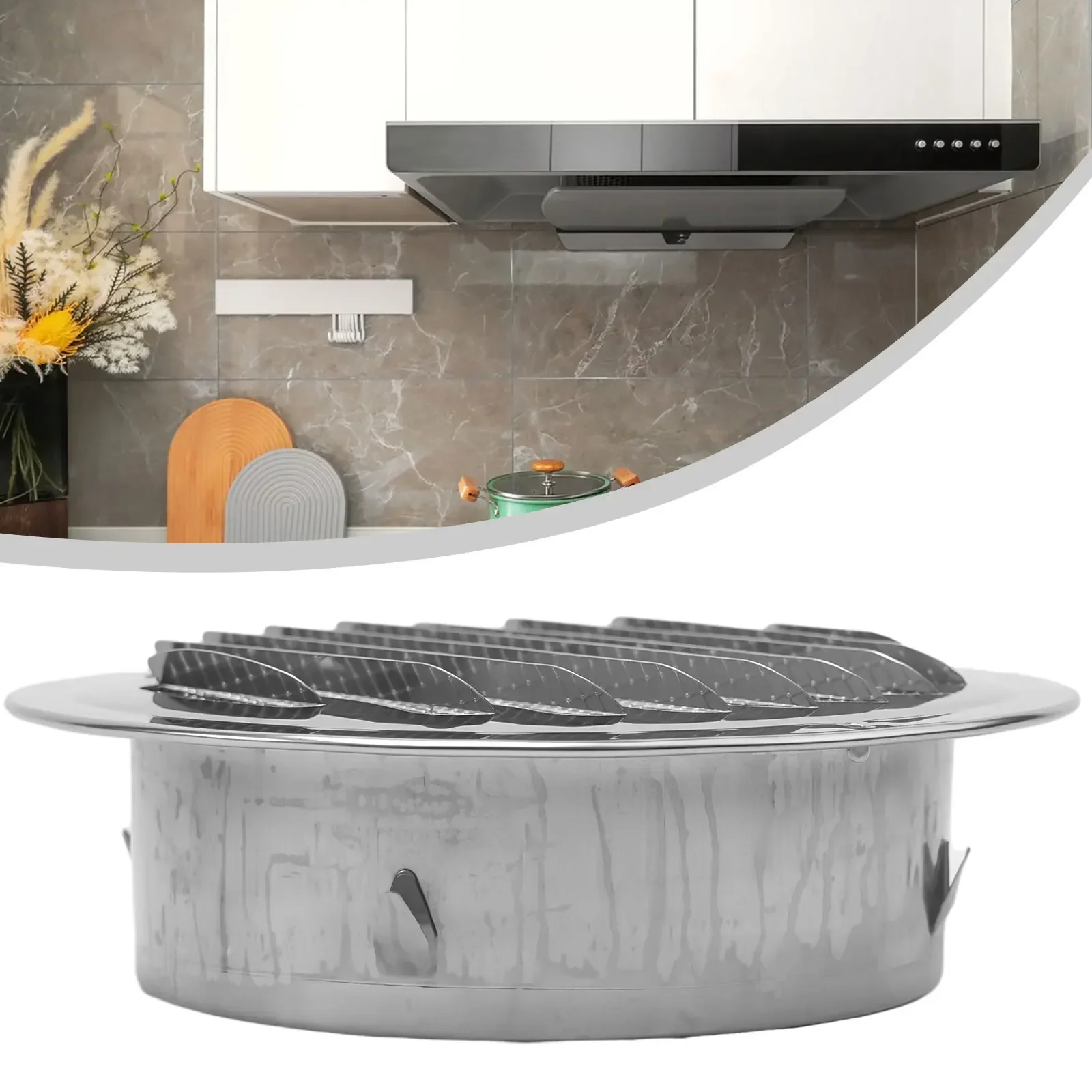 Круглая решетка вентиляции из нержавеющей стали 70-300 мм