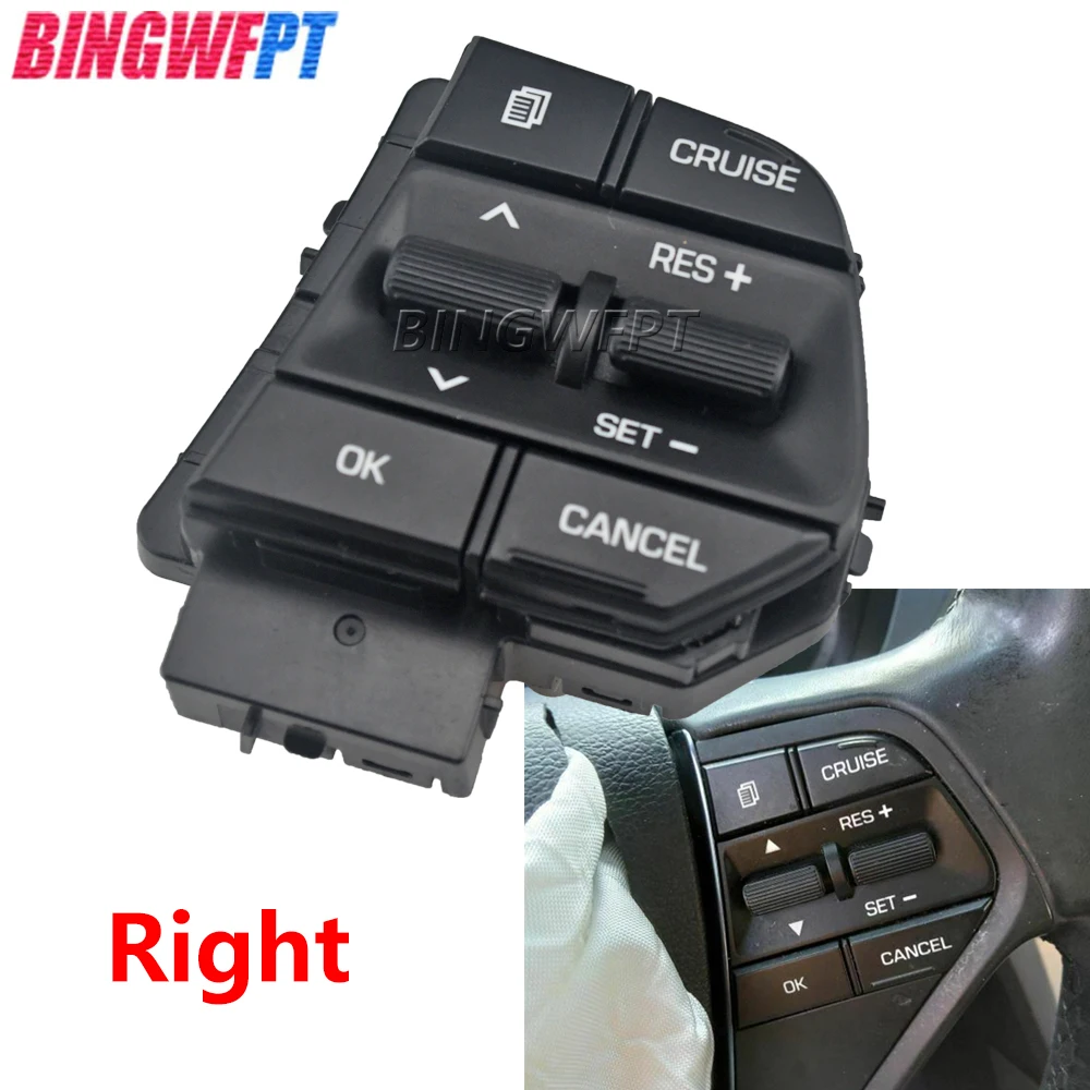 

Рулевое колесо BINGWFPT для Hyundai Sonata 2015-17, переключатель круиз-контроля 96700C1510 96700-C1510, правое рулевое колесо, запасные части для автомобиля