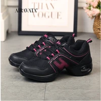 women dancing shoes air cushion lightweight fitness sports shoes comfortable breathable increasing height walking trainers