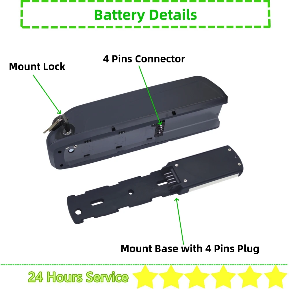 Аккумулятор для электронного велосипеда Hailong 36 В 10 Ач 4 12 5 13 14 15 20 48 Eleglide M1 Plus Lifebike