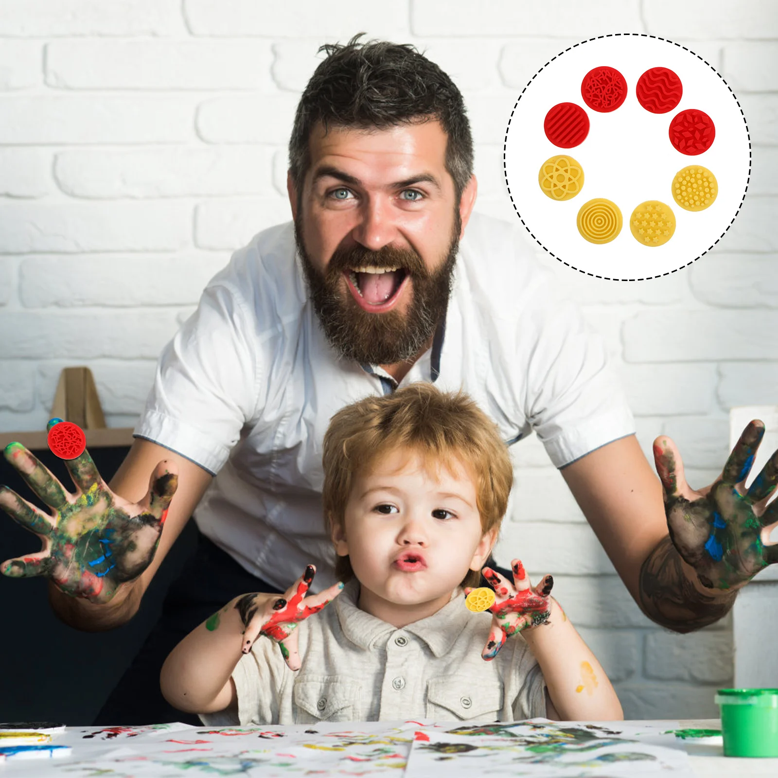 

Drawing Stamp Hand Stamps Painting Early Education Tools Seal Craft Graffiti